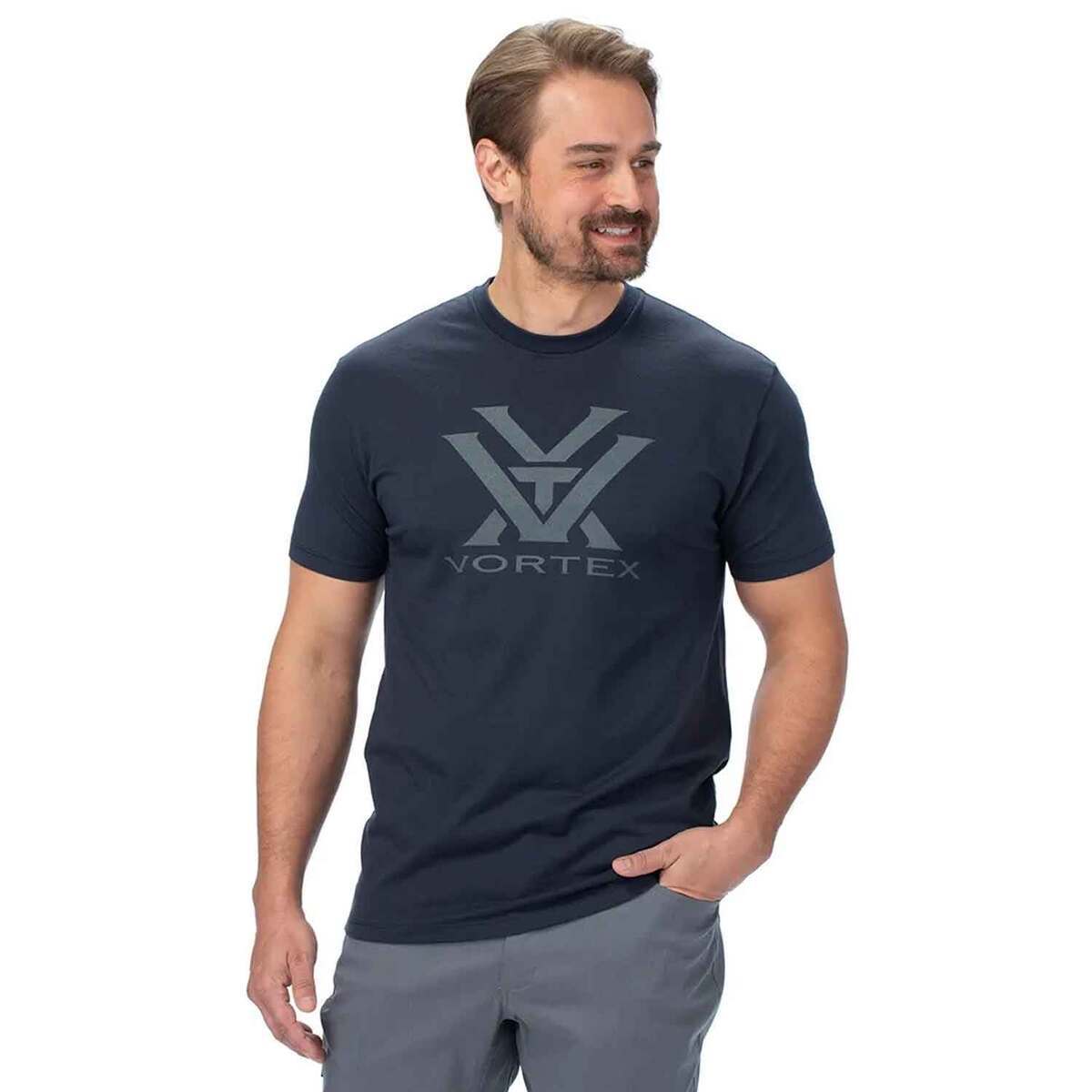 Vortex Men's Core Logo Short Sleeve Casual Shirt