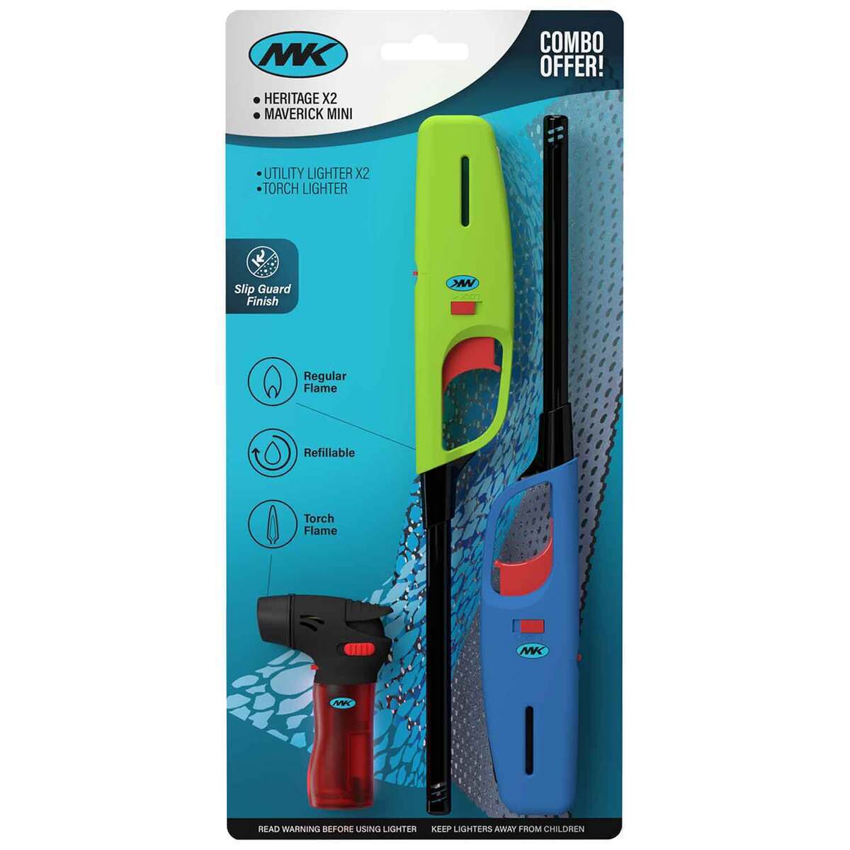 MK Lighter Heritage and Maverick Mini Torch Lighter Combo 3 MK Lighter Heritage and Maverick Mini Torch Lighter Combo