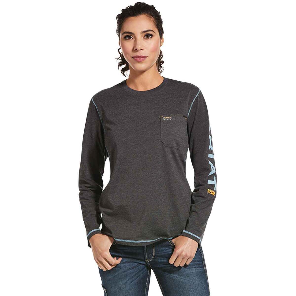 Ariat Women's Rebar Workman Logo Long Sleeve Work Shirt