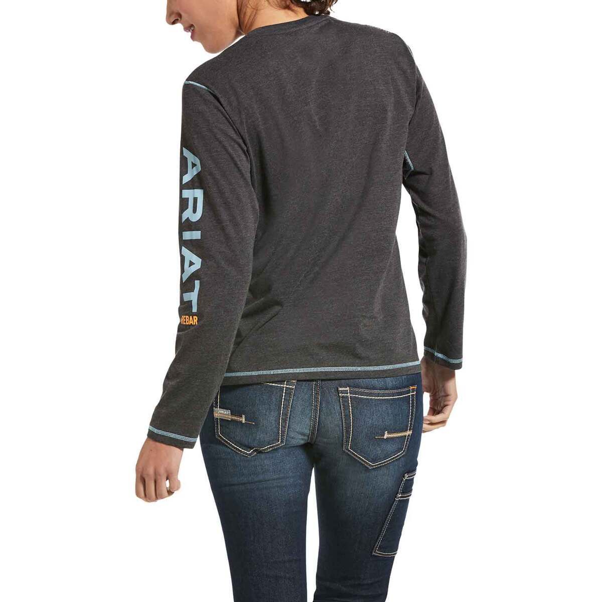Ariat Women's Rebar Workman Logo Long Sleeve Work Shirt