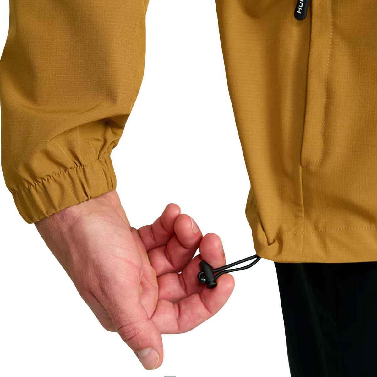 Huk Men's Rover Waterproof Fishing Rain Jacket - Sand Piper - M