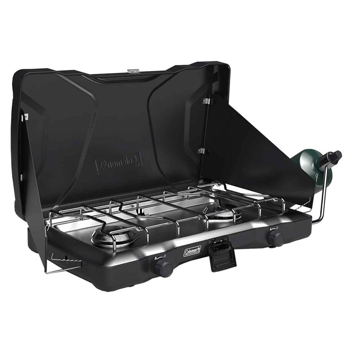 Coleman Triton 2-Burner Propane Gas Camping Stove - Black