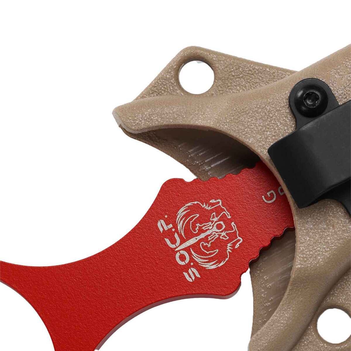 Benchmade SOCP Training Dagger 2.78 inch Fixed Blade Knife - Red 4 Benchmade SOCP Training Dagger 2.78 inch Fixed Blade Knife - Red