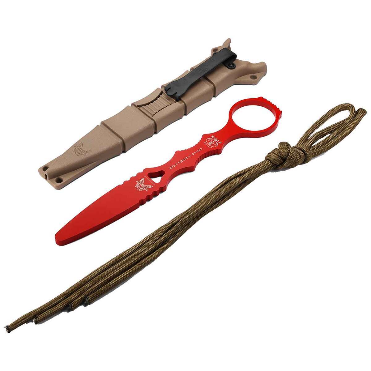 Benchmade SOCP Training Dagger 2.78 inch Fixed Blade Knife - Red 5 Benchmade SOCP Training Dagger 2.78 inch Fixed Blade Knife - Red