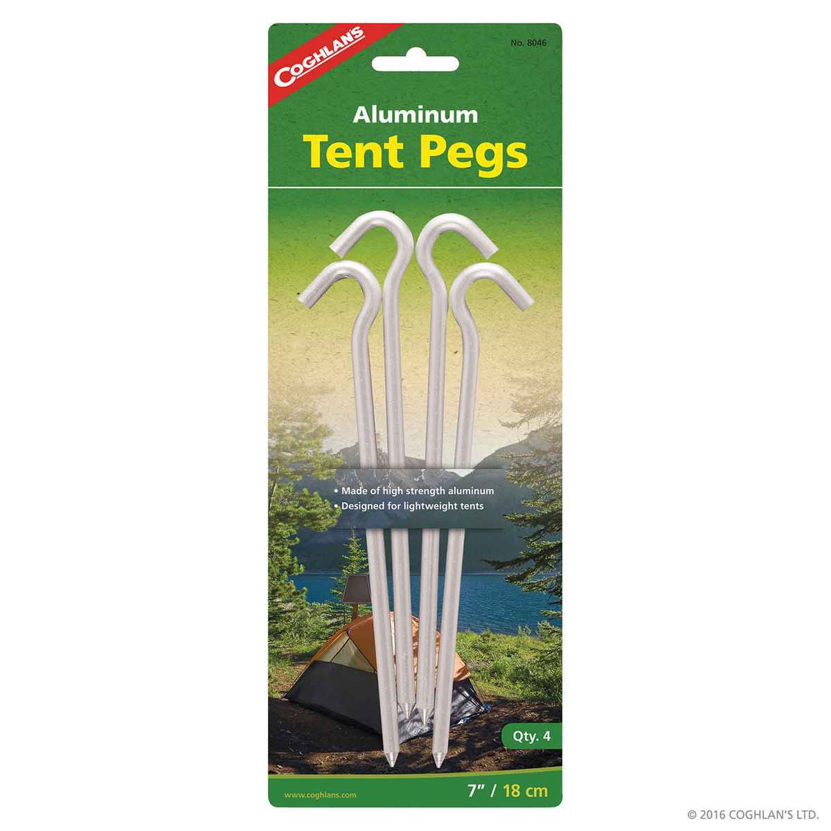 Coghlan's Aluminum Tent Pegs - 7in