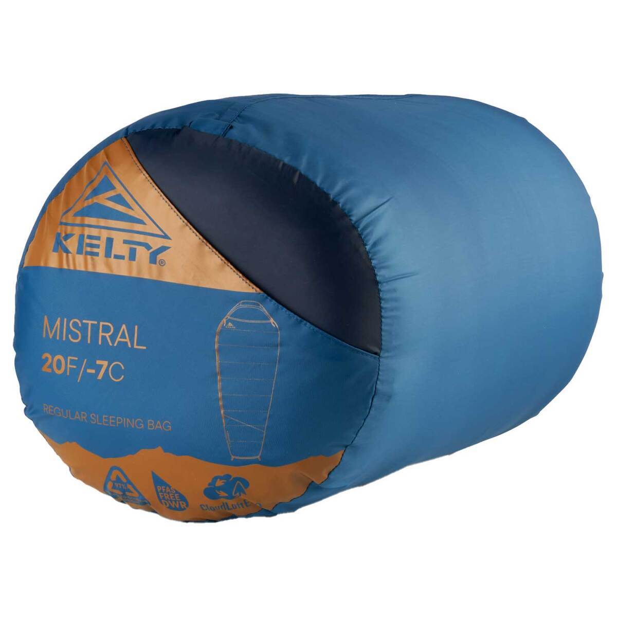 Kelty Mistral 20F Degree Long Mummy Sleeping Bag - Dark Blue/ Pageant Blue 8 Kelty Mistral 20F Degree Long Mummy Sleeping Bag - Dark Blue/ Pageant Blue