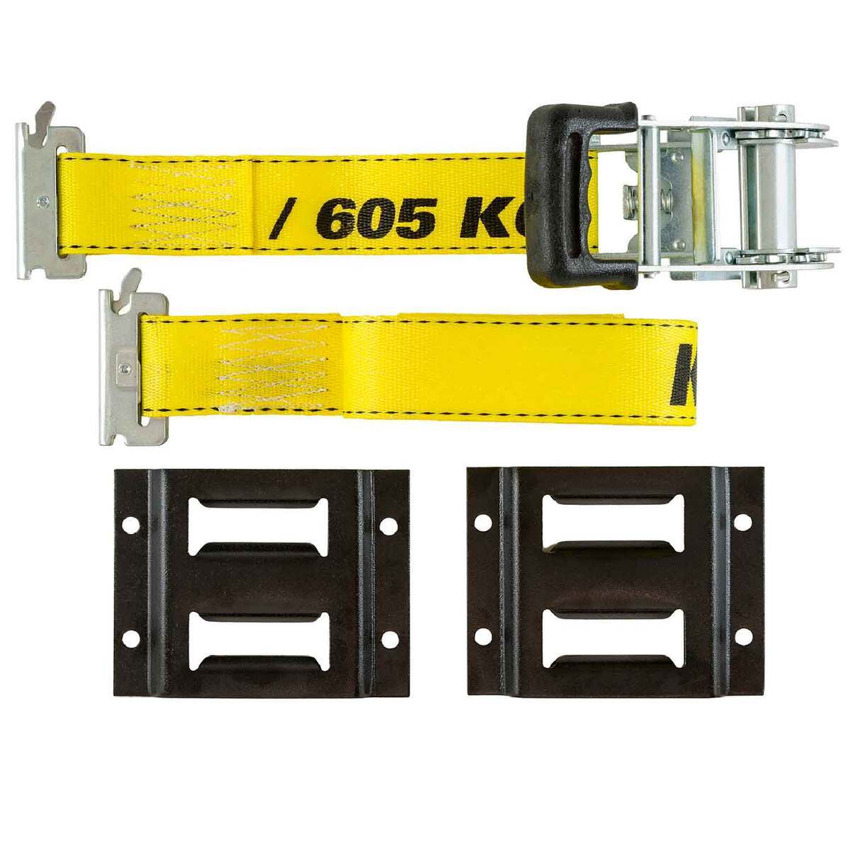 Keeper Logistic Ratchet Tie-Down with 2 E-Track Fittings - 15ft