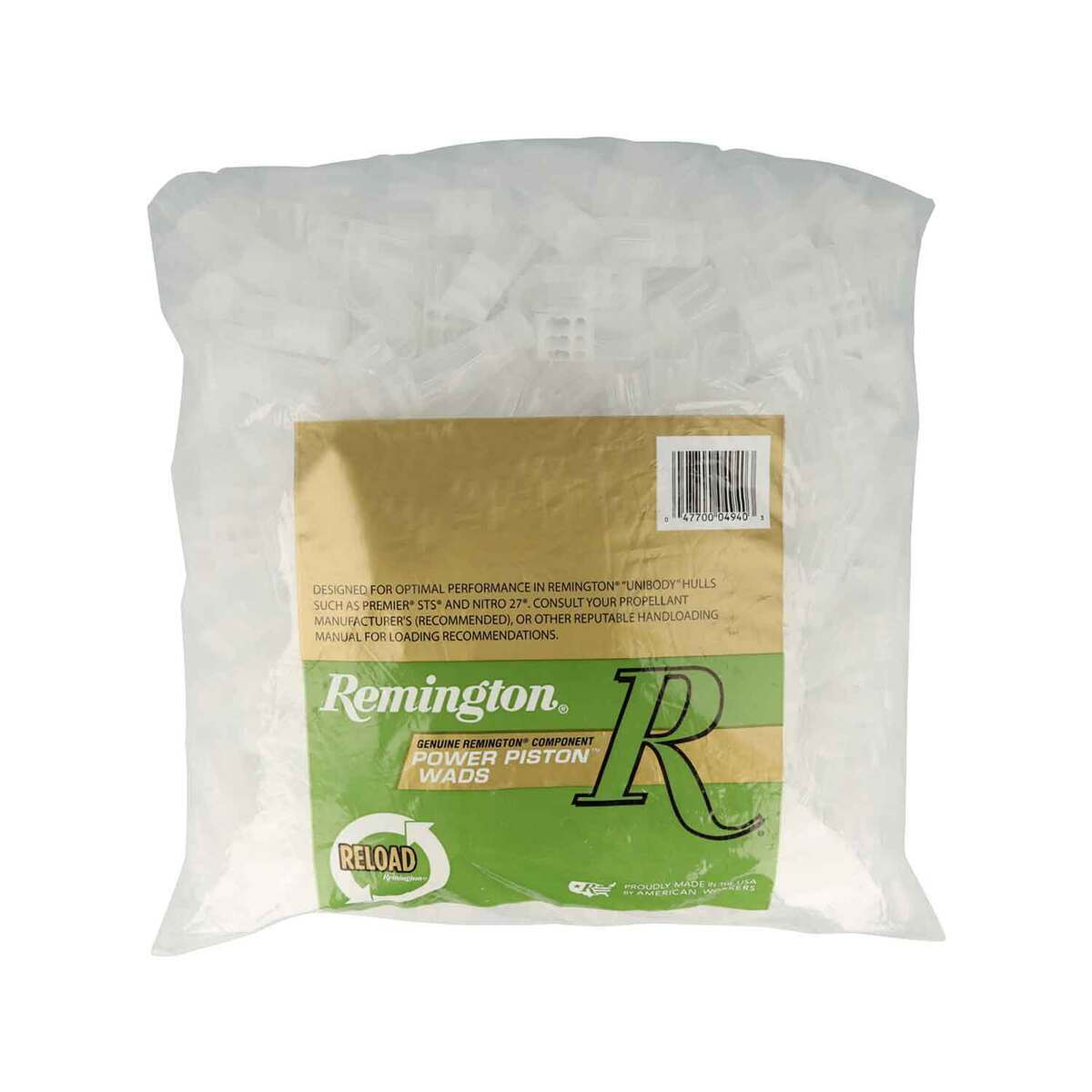 Remington Power Piston 12 Gauge Hunting Wad - Clear - 1-1/8oz