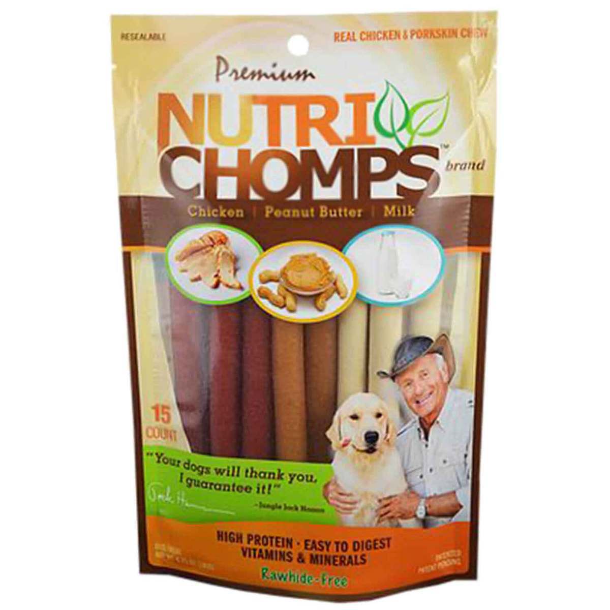 Nutri Chomps Assorted Flavor 6in Mini Twists - 15 Count