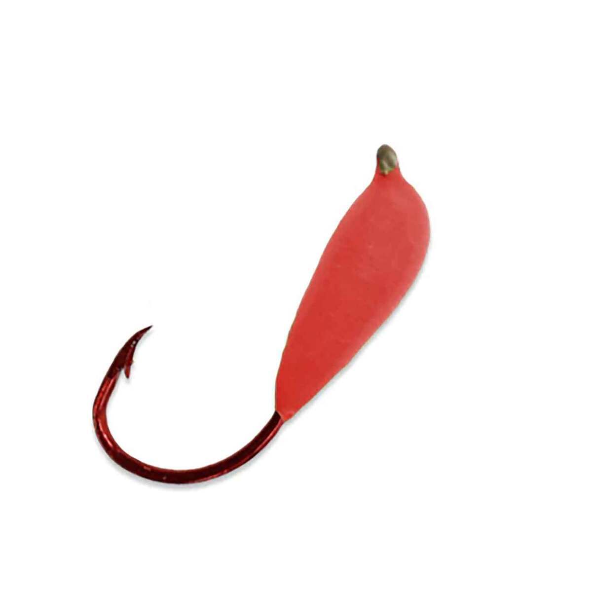 Macks Lure Glo Red Snelled Hook - Hot Cerise, Size 6