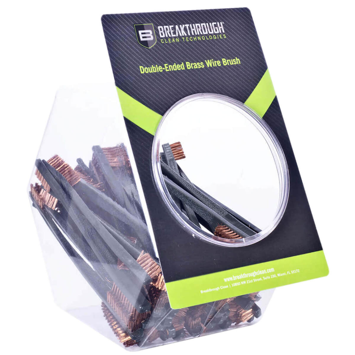 Breakthrough Double Ended Nylon Brush Display - 50 Count Per Bowl