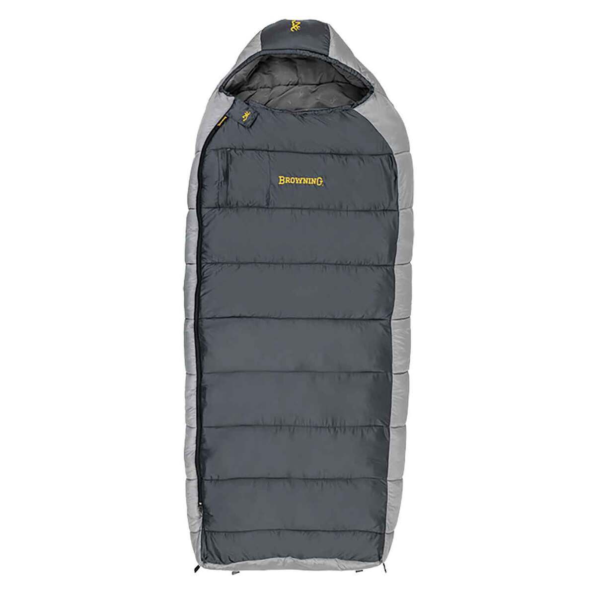 Browning McKinley 0F Degree Oversized Semi Rectangular Sleeping Bag - Charcoal/Gray