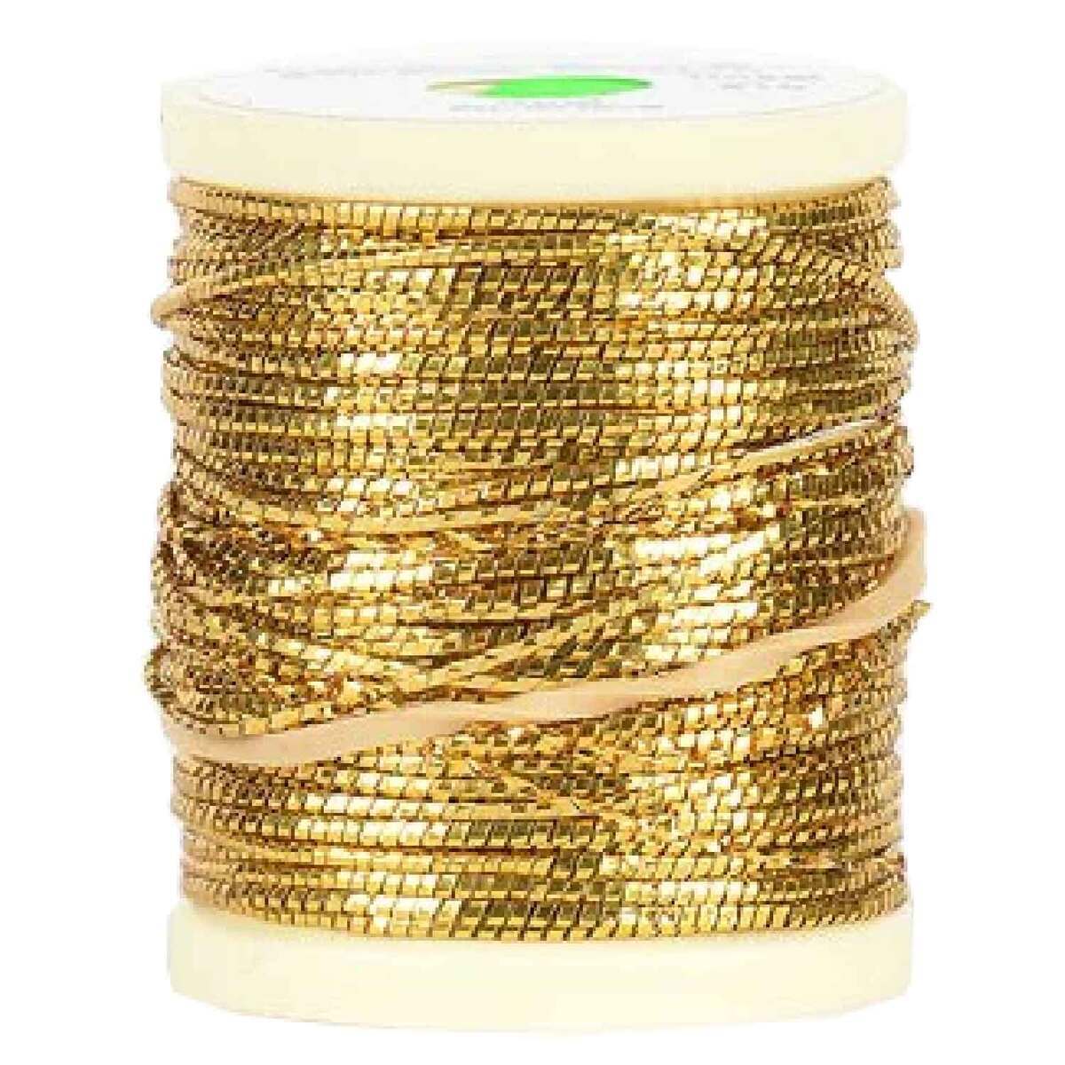 Perfect Hatch Oval Mylar Tinsel Fly Tying Thread - Gold, Extra Small