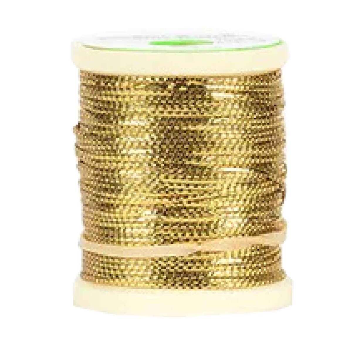 Perfect Hatch Oval Mylar Tinsel Fly Tying Thread - Gold, Extra Small