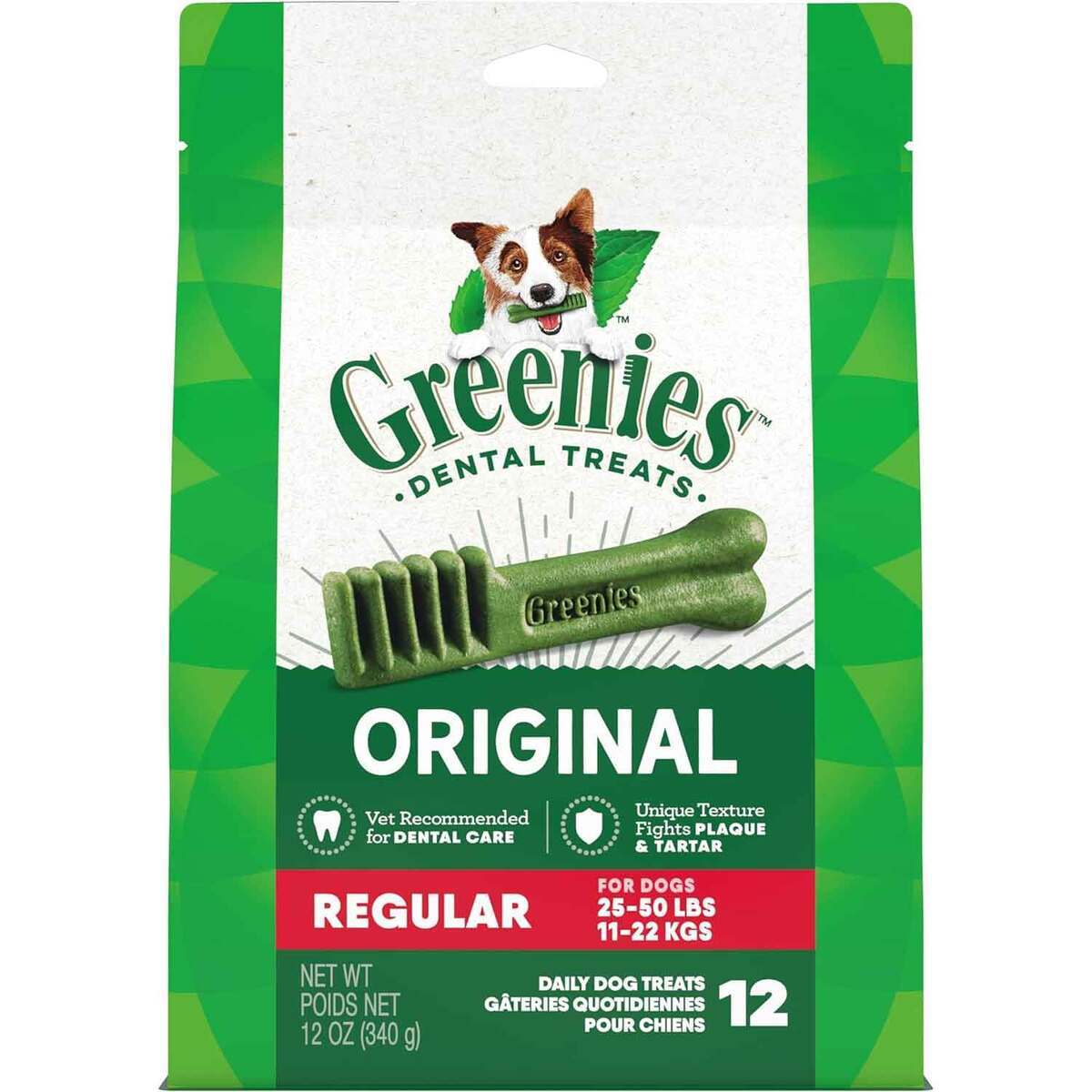 Greenies Original Regular Treat Pak Dog Treats
