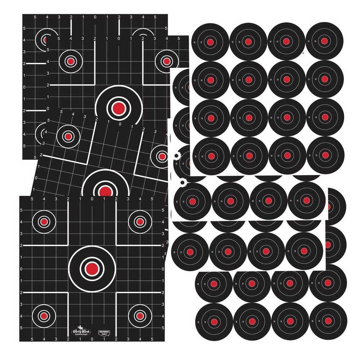 Birchwood Casey Dirty Bird 12in Bullseye Target Combo Pack