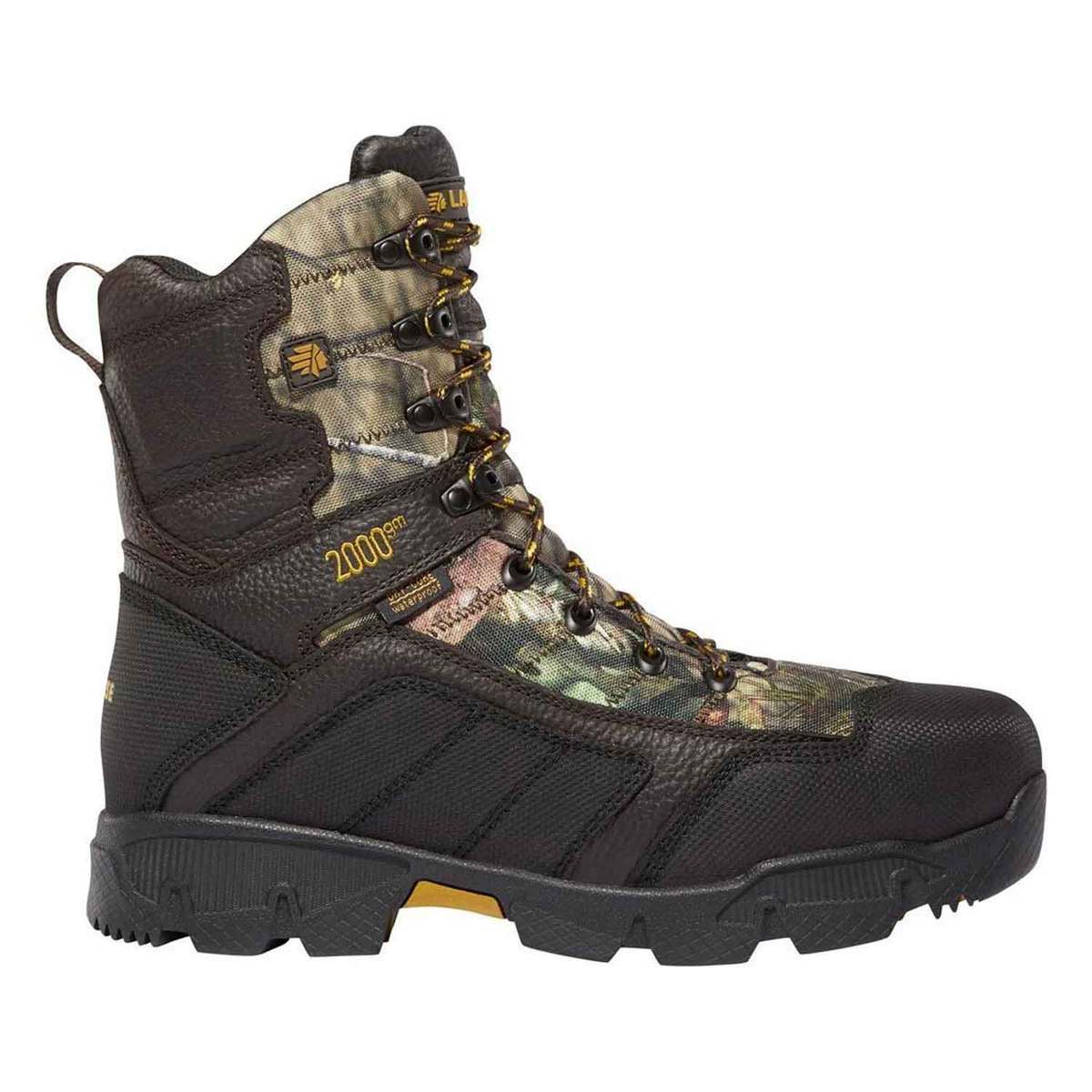 LaCrosse Men's Cold Snap 9in 2000g Insulated Waterproof Hunting Boots - Mossy Oak Break-Up Country - Size 13 E