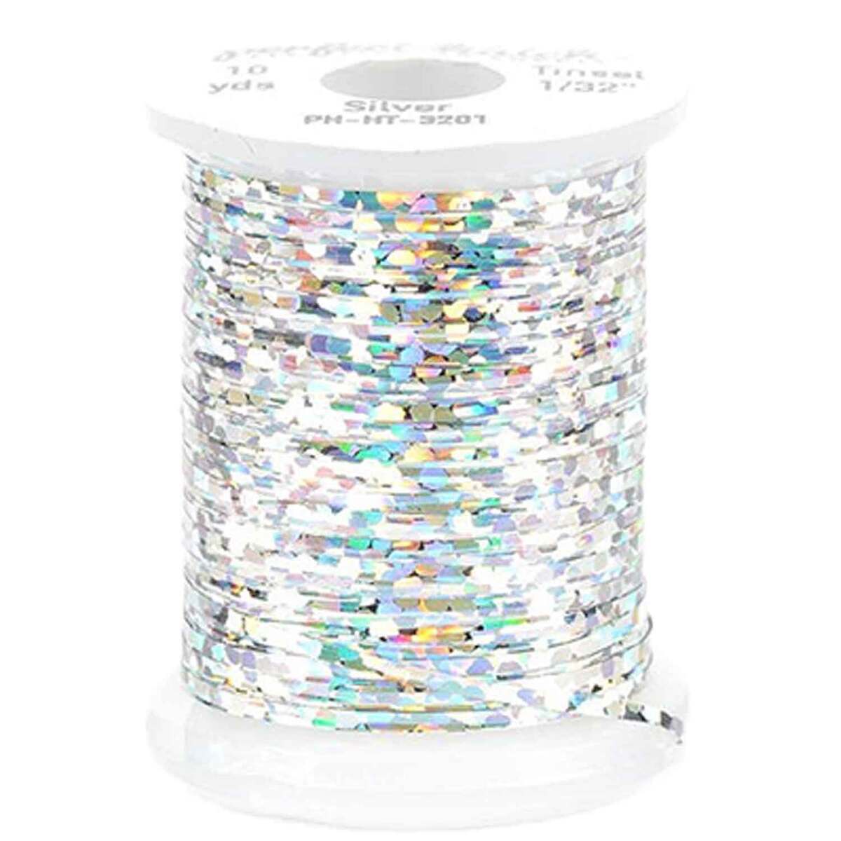 Perfect Hatch Holographic Fly Tying Tinsel - Silver, 1/69in