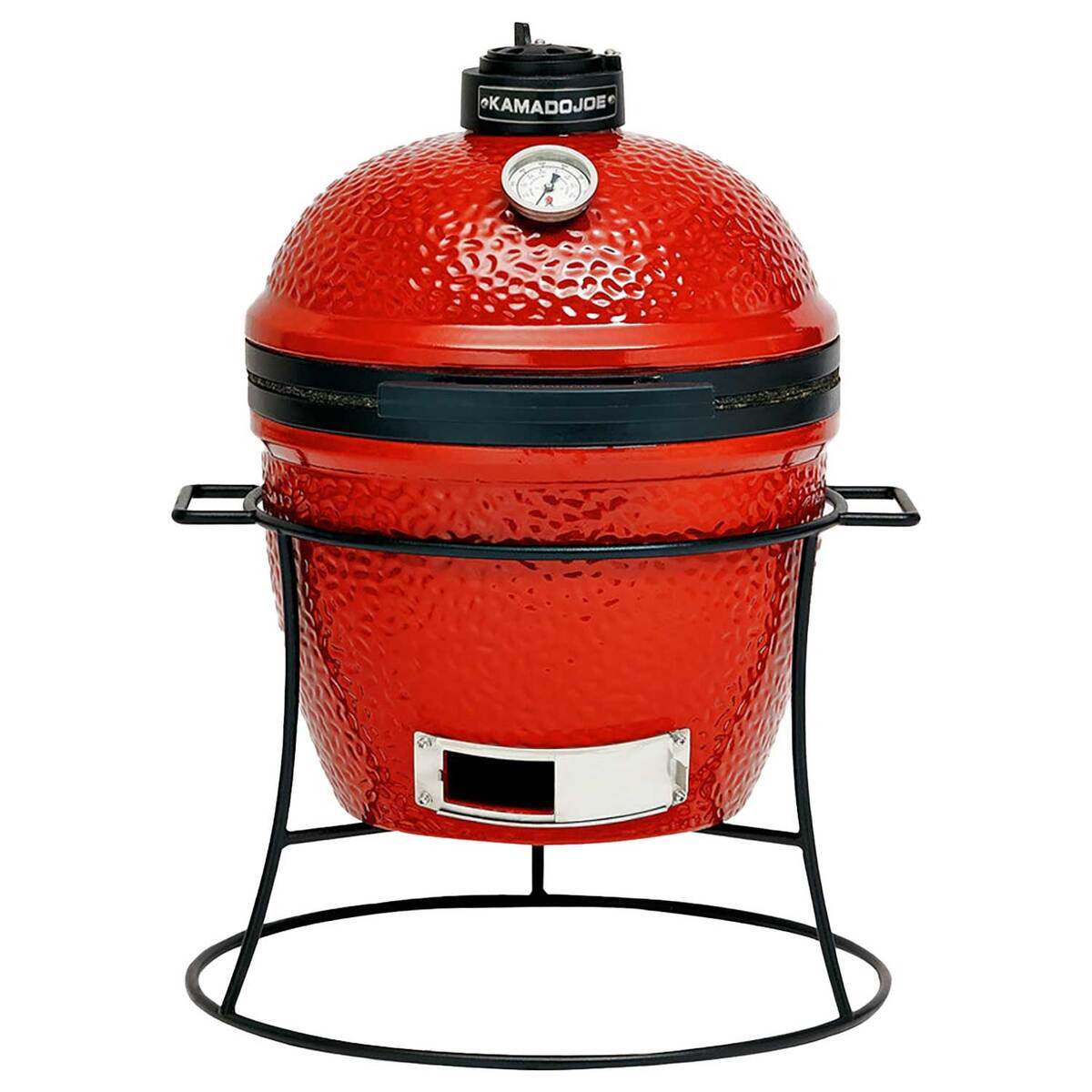 Kamado Joe Joe Jr Grill with Cast Iron Stand - Red