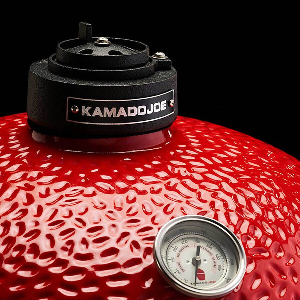 Kamado Joe Joe Jr Grill with Cast Iron Stand - Red