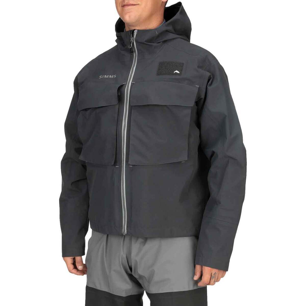 Simms Men's Guide Classic Wading Waterproof Fishing Jacket - Carbon - XXL