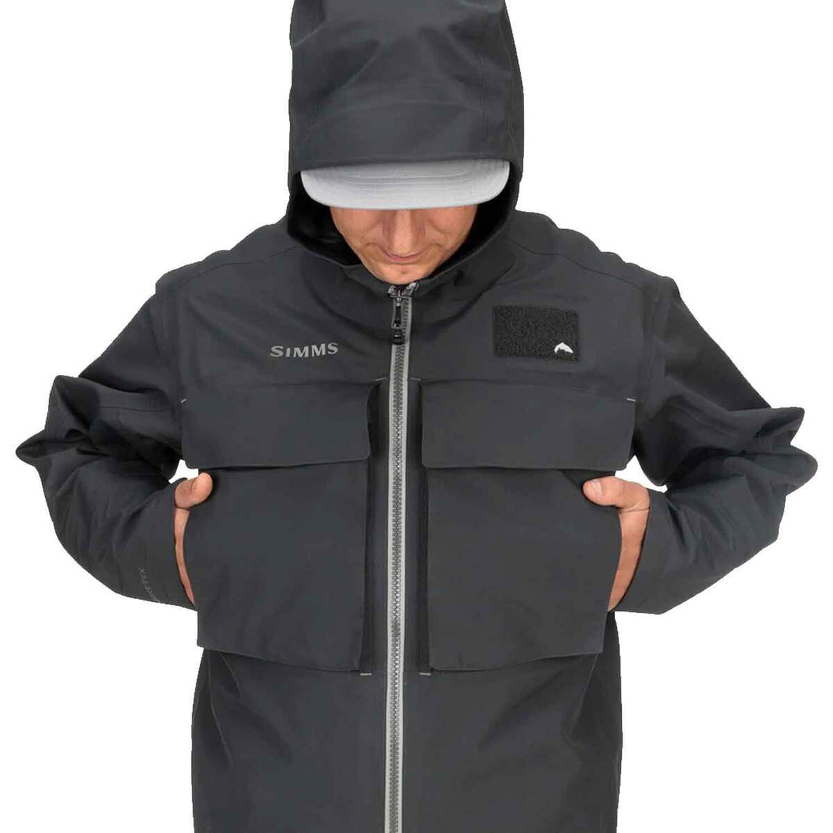 Simms Men's Guide Classic Wading Waterproof Fishing Jacket - Carbon - XXL