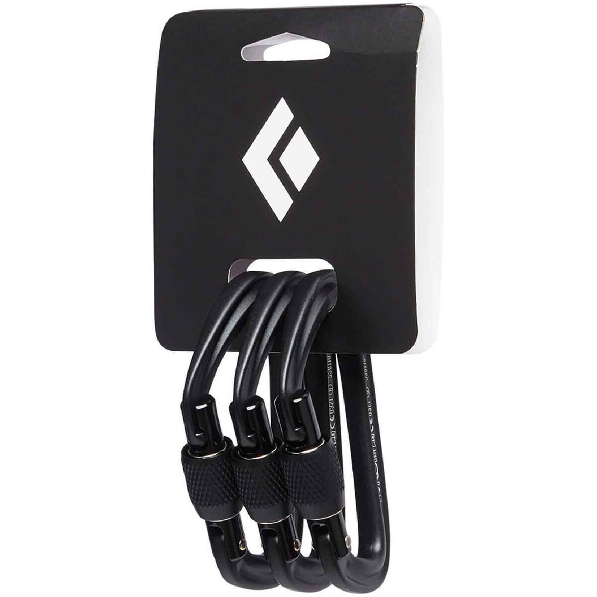 Black Diamond Hotforge Screwgate Carabiner - 3 Pack