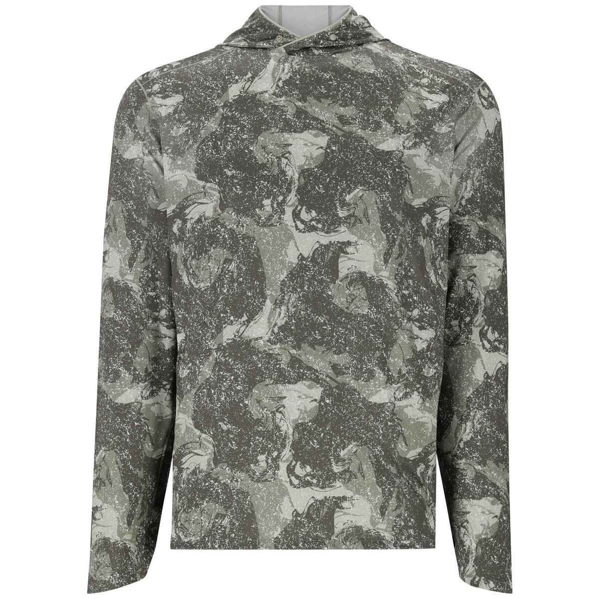 Simms Men's SolarFlex Hooded Long Sleeve Fishing Shirt