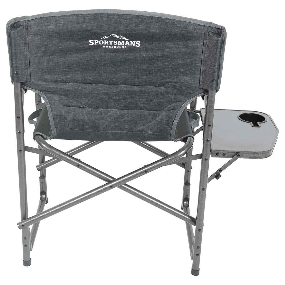 Sportsman's Warehouse Padded Director's Chair with Side Table - Gray