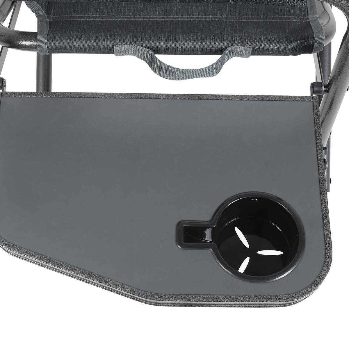 Sportsman's Warehouse Padded Director's Chair with Side Table - Gray 6 Sportsman's Warehouse Padded Director's Chair with Side Table - Gray