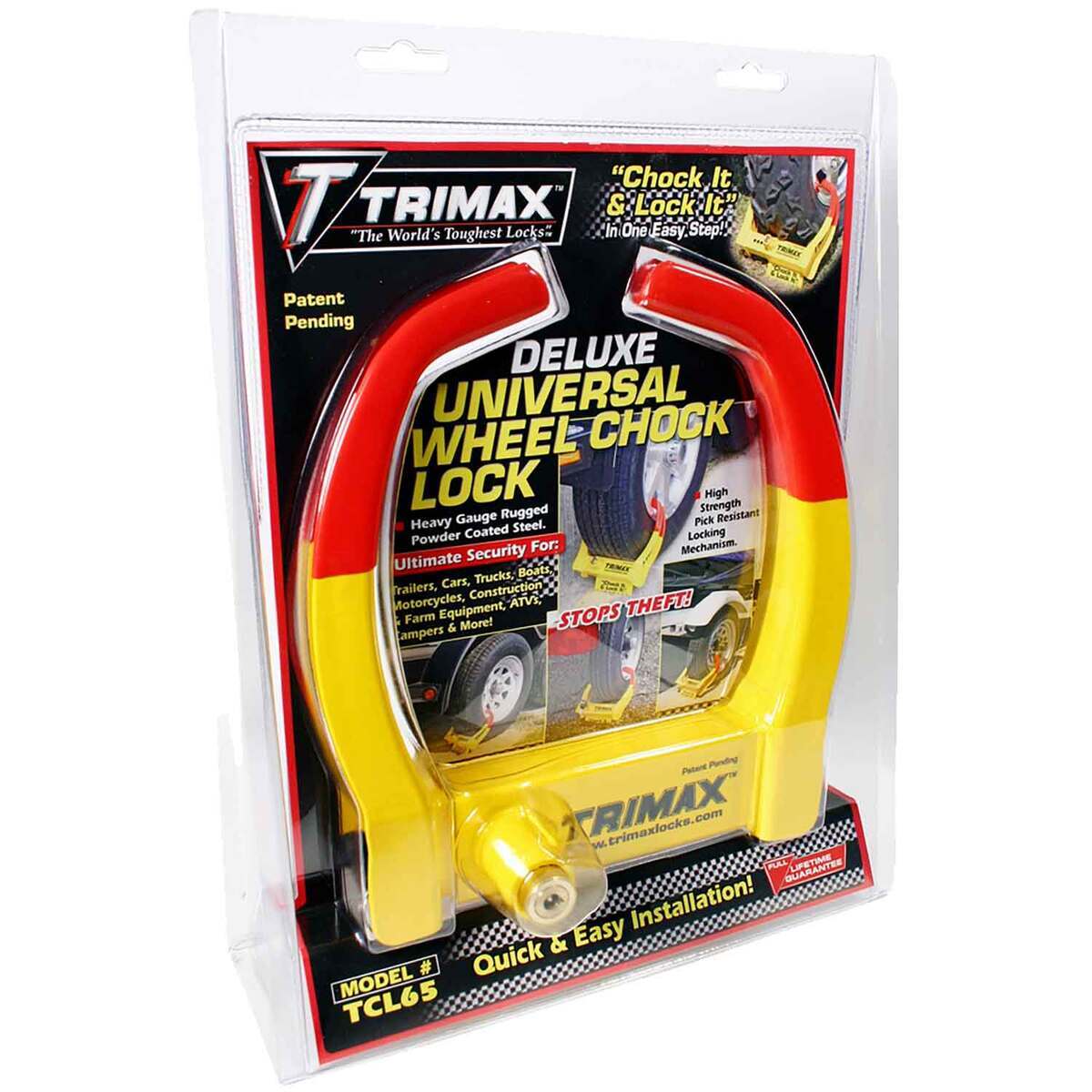 Trimax Deluxe Universal Wheel Chock Lock