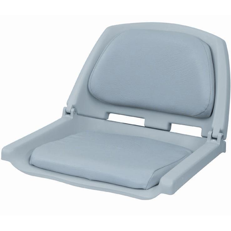 Wise Folding Plastic Boat Seat w/ Cushion Pad