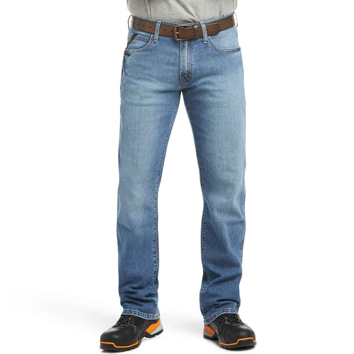 Ariat Men's Rebar M4 DuraStretch Low Rise Boot Cut Denim Jeans