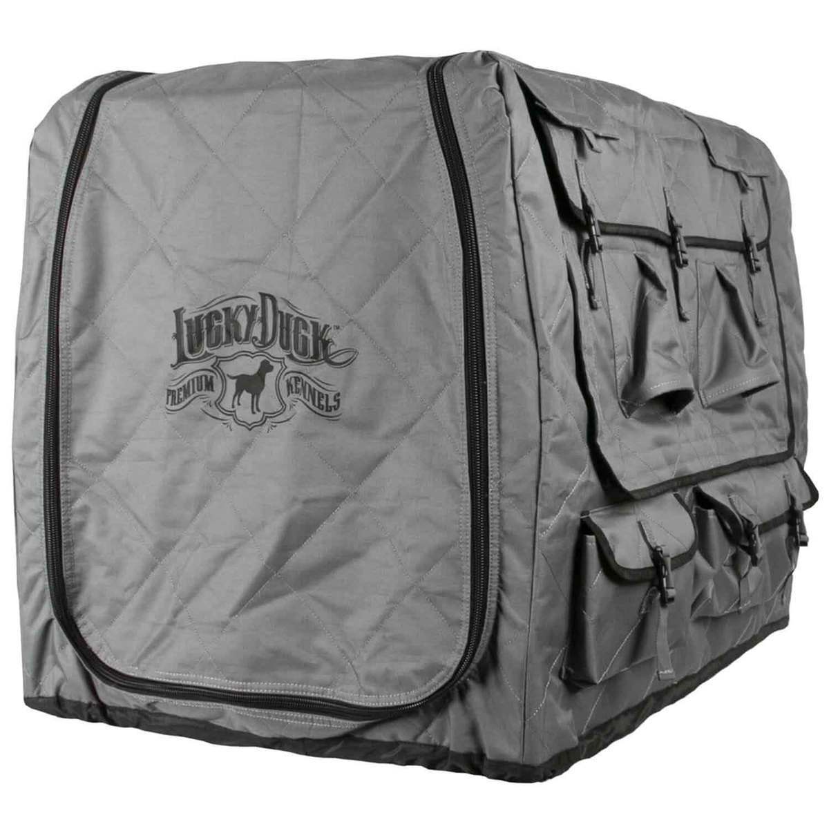 Lucky Duck Intermediate Kennel Cover- Storm Gray
