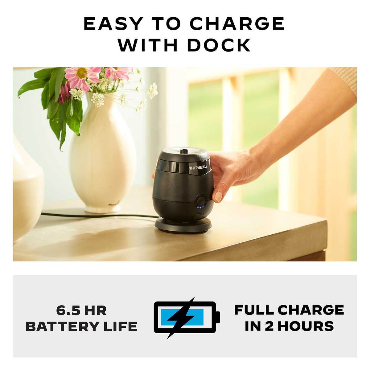Thermacell E65 Rechargeable Mosquito Repeller with Fast Charging Dock 5 Thermacell E65 Rechargeable Mosquito Repeller with Fast Charging Dock
