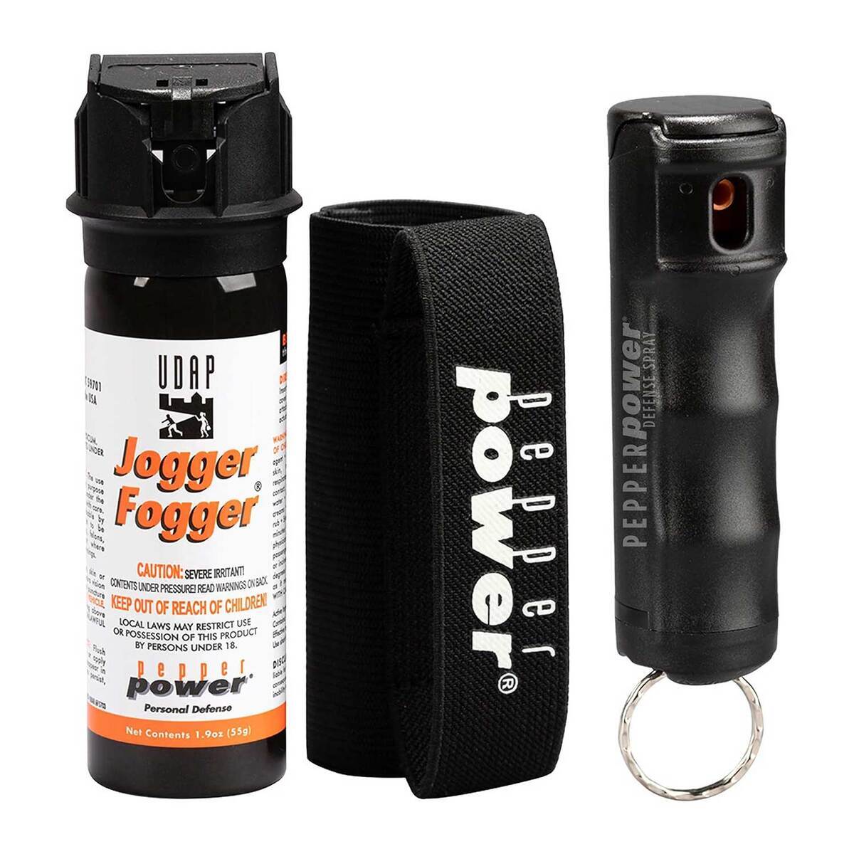 UDAP Jogger Fogger with Holster and Keychain Fogger Pepper Spray Combo