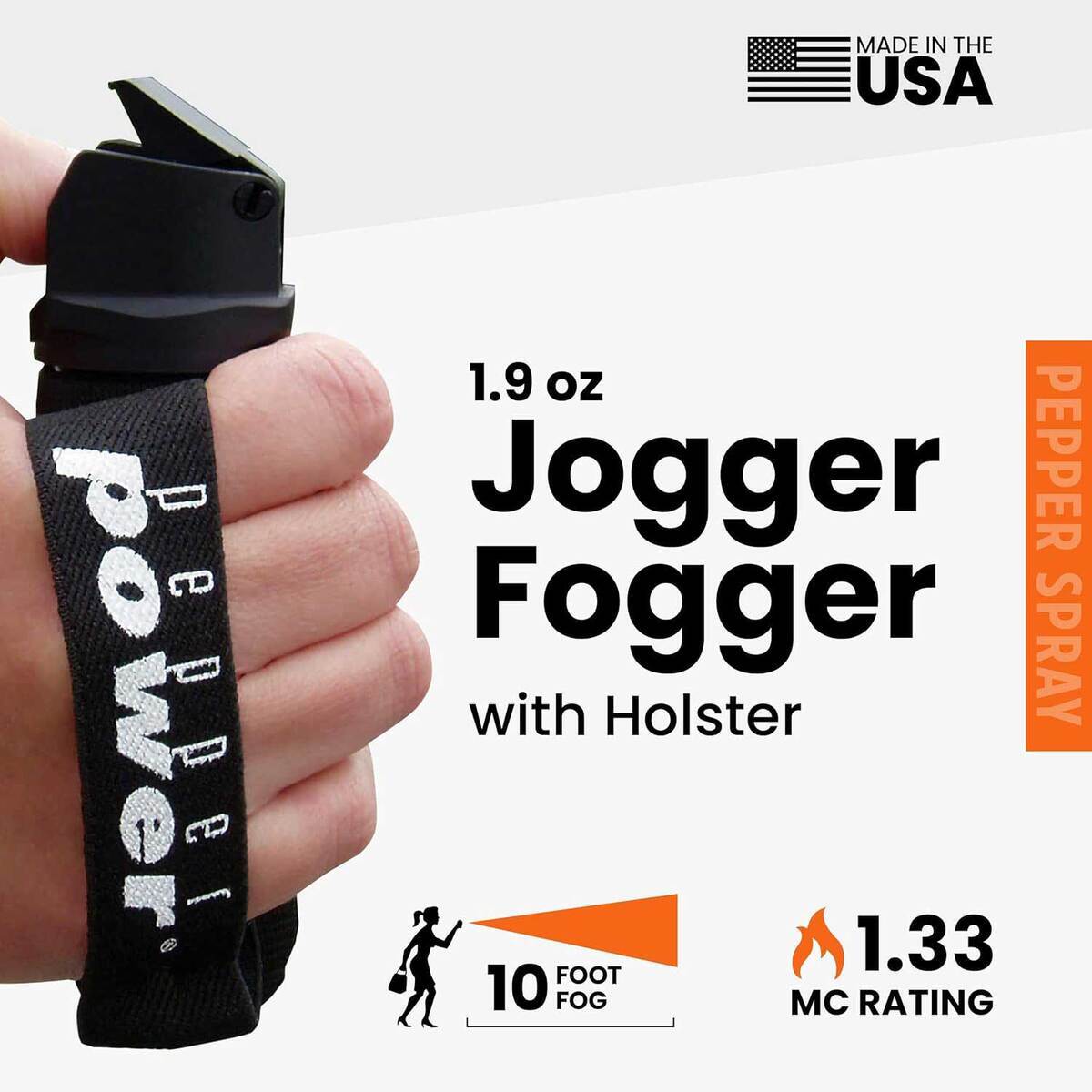 UDAP Jogger Fogger with Holster and Keychain Fogger Pepper Spray Combo 3 UDAP Jogger Fogger with Holster and Keychain Fogger Pepper Spray Combo