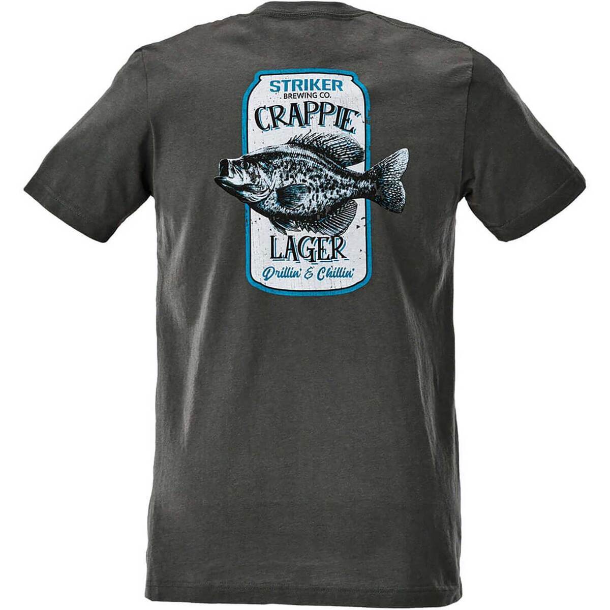 Striker Men's Crappie Lager Short Sleeve Fishing Shirt