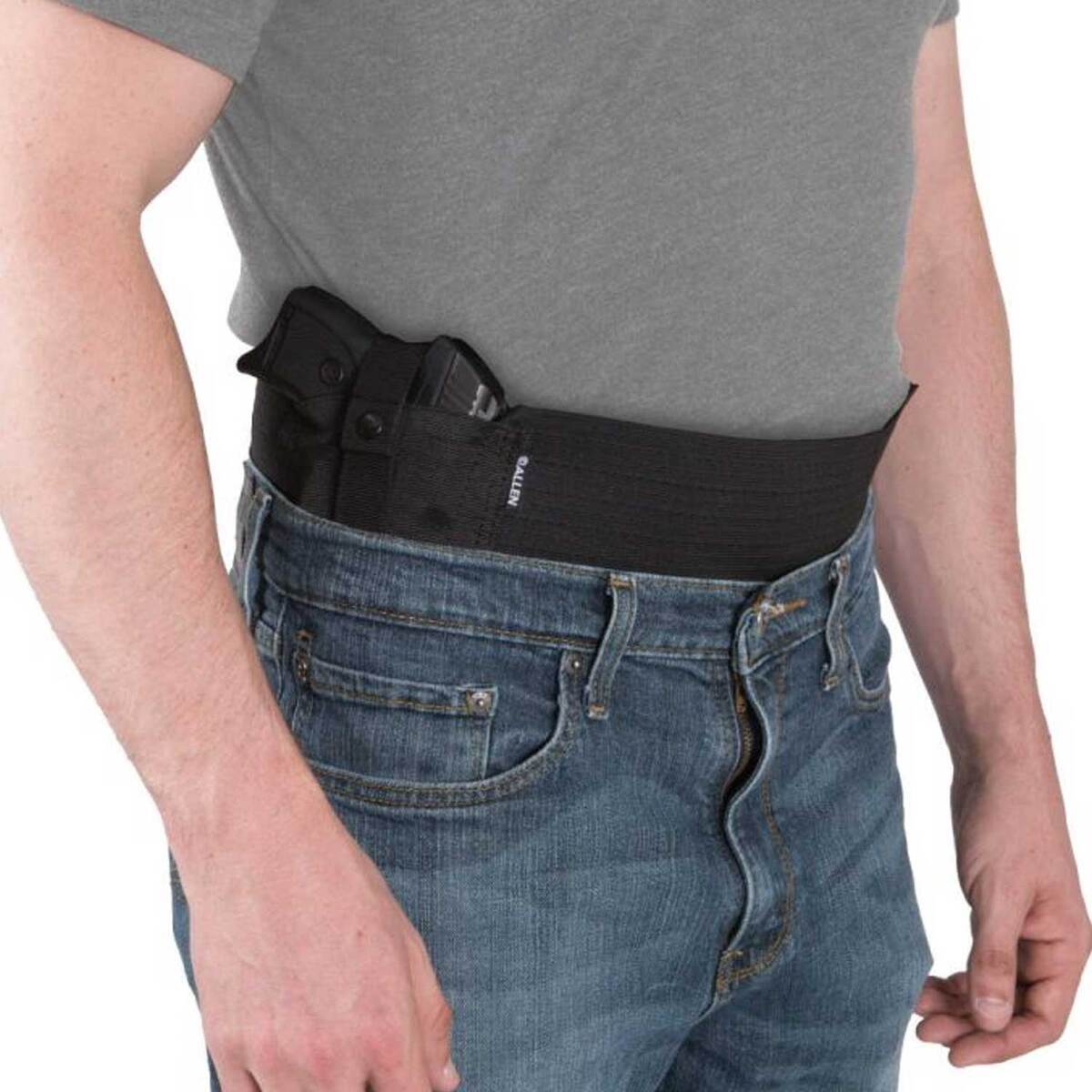 Allen Co Hideout Belly Band Inside the Waistband Ambidextrous Gun Holster - Black, 46-60in 6 Allen Co Hideout Belly Band Inside the Waistband Ambidextrous Gun Holster - Black, 46-60in