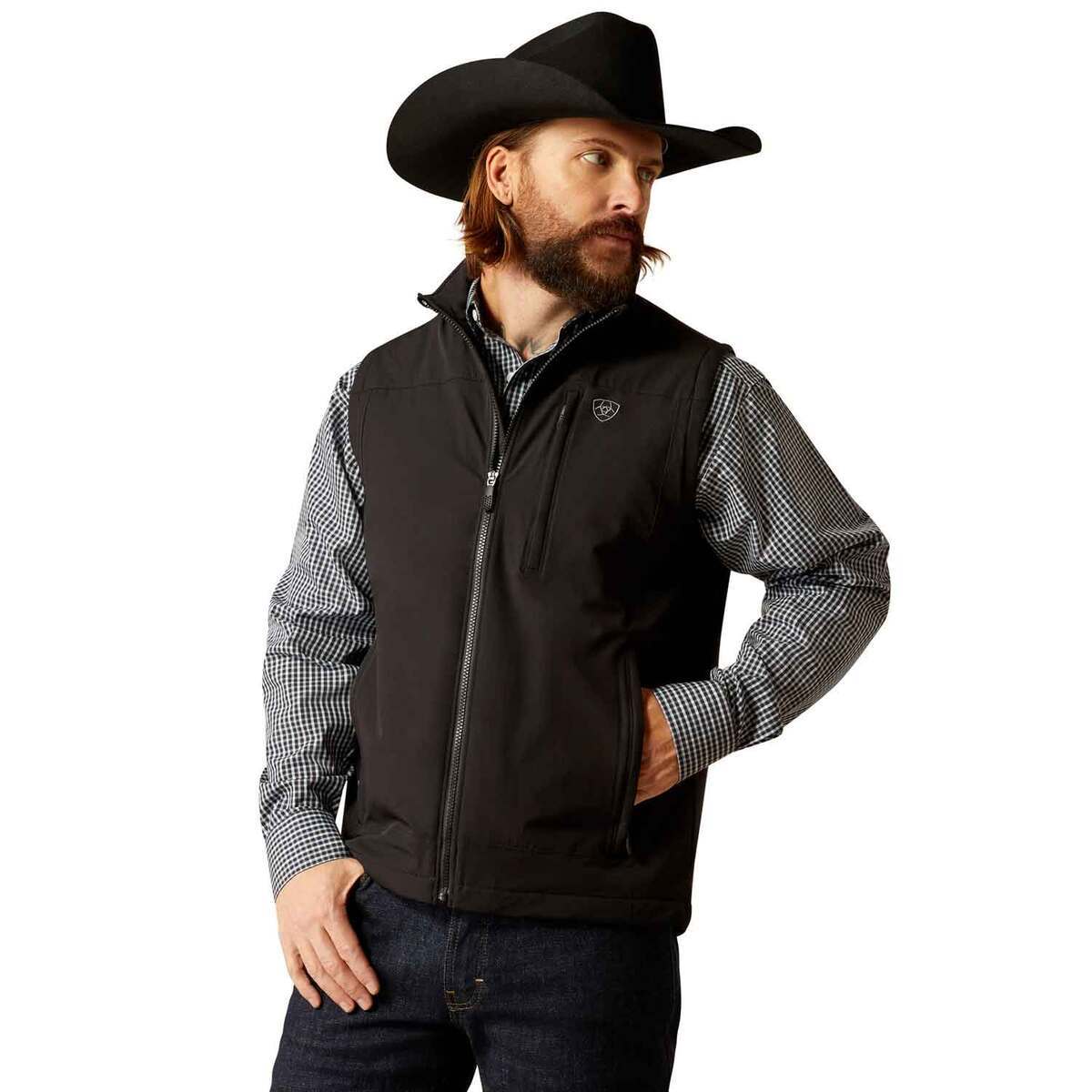 Ariat Men's StretchShell Vest - Black - L