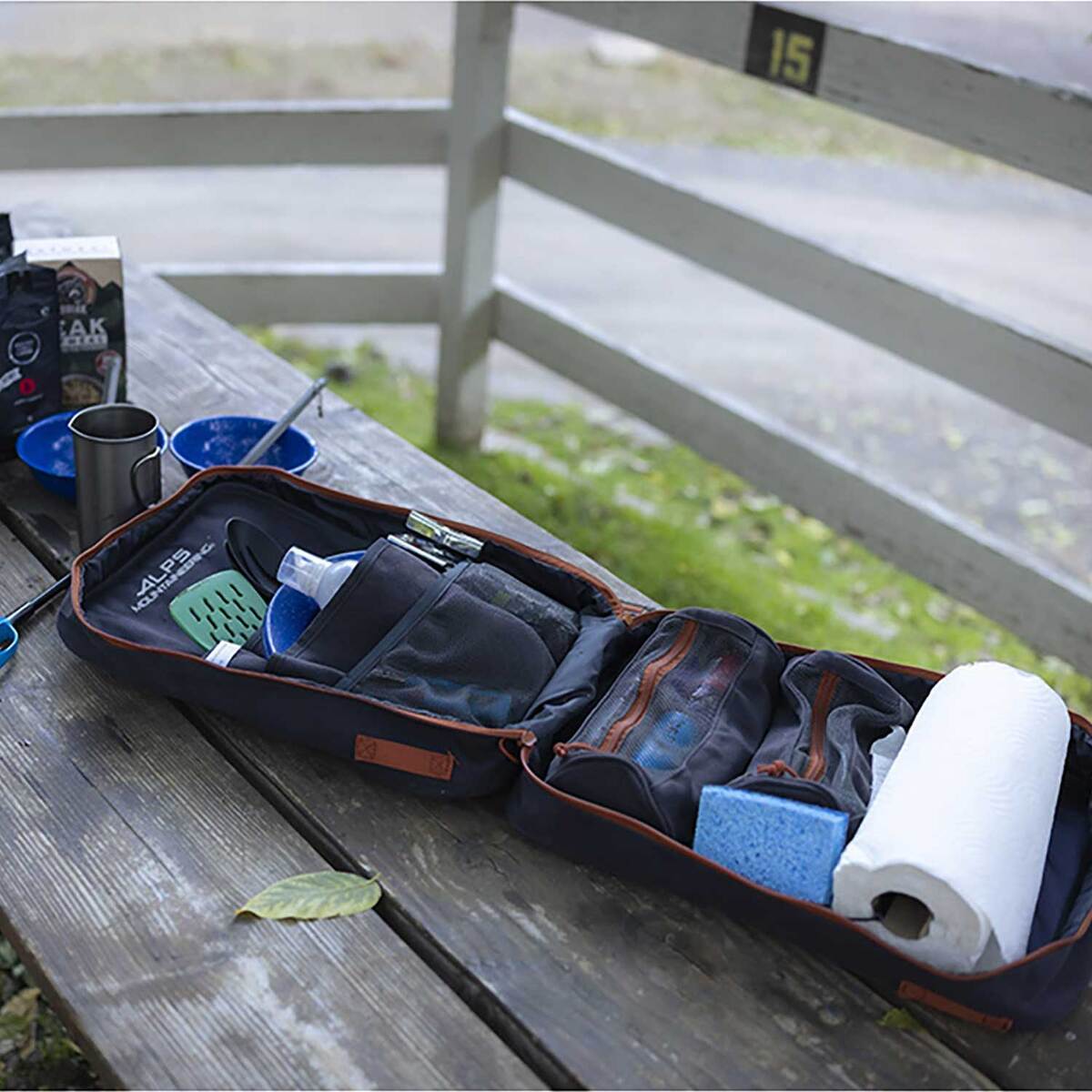 Alps Mountaineering Camp Kitchen Carrier - Charcoal/Terracotta 5 Alps Mountaineering Camp Kitchen Carrier - Charcoal/Terracotta