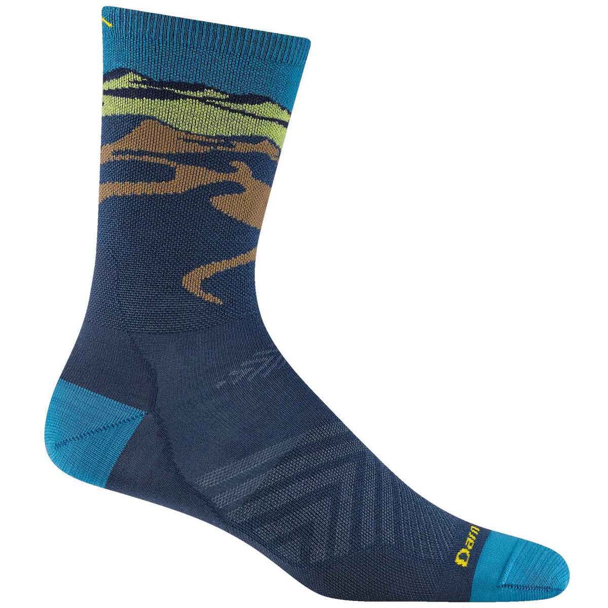 Darn Tough Men's Ridge Runner Ultra-Lightweight Running Socks - Midnight - L