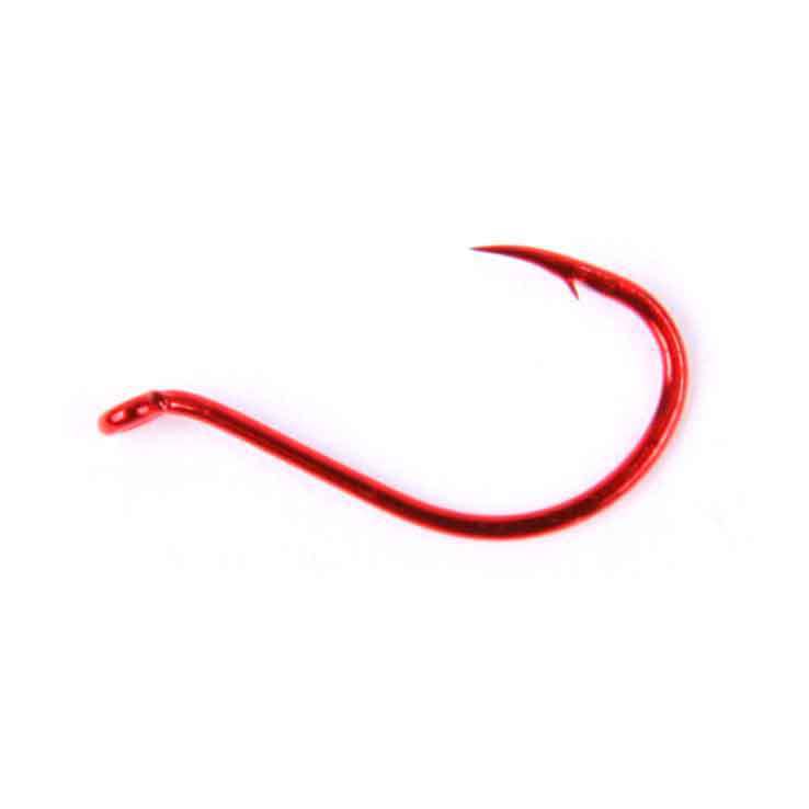 Daiichi 2553 Red Octopus Salmon/Steelhead Hooks - Red, Size 4