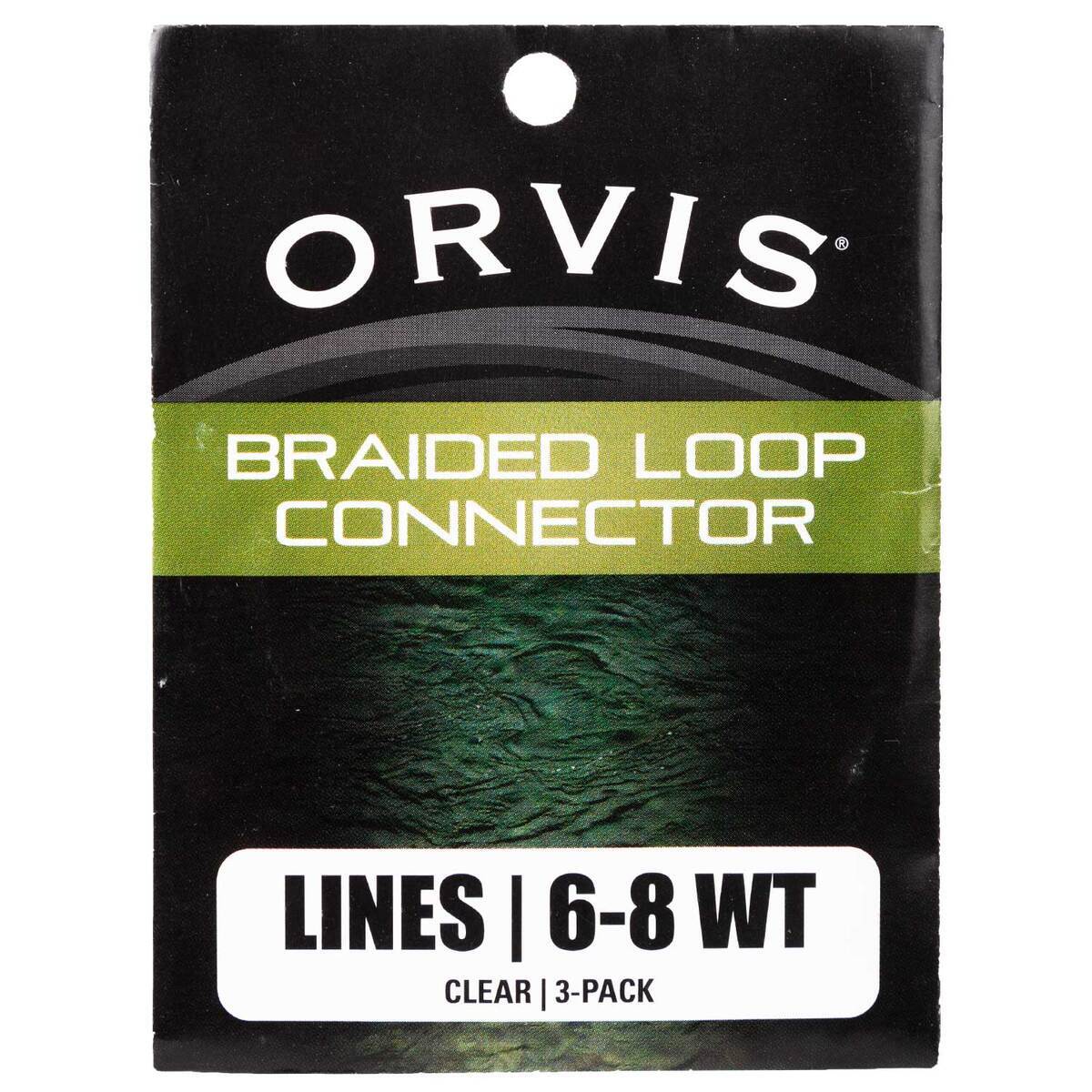 Orvis Braided Line / Leader Connectors Spey Fly Fishing Line - 6-8wt, Clear, 3pk