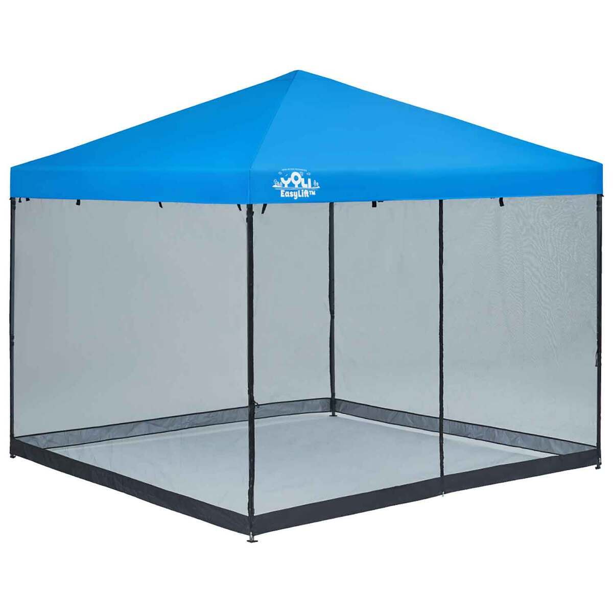 YOLI 10ft x 10ft Canopy Mesh Screen Enclosure - Black