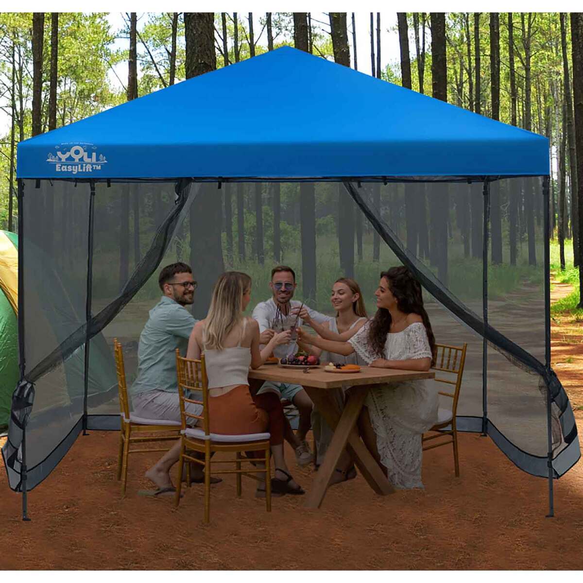 YOLI 10ft x 10ft Canopy Mesh Screen Enclosure - Black 4 YOLI 10ft x 10ft Canopy Mesh Screen Enclosure - Black