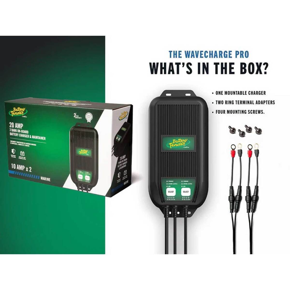 Battery Tender WaveCharge Pro 4-Bank 12V, 40 AMP Battery Charger 5 Battery Tender WaveCharge Pro 4-Bank 12V, 40 AMP Battery Charger