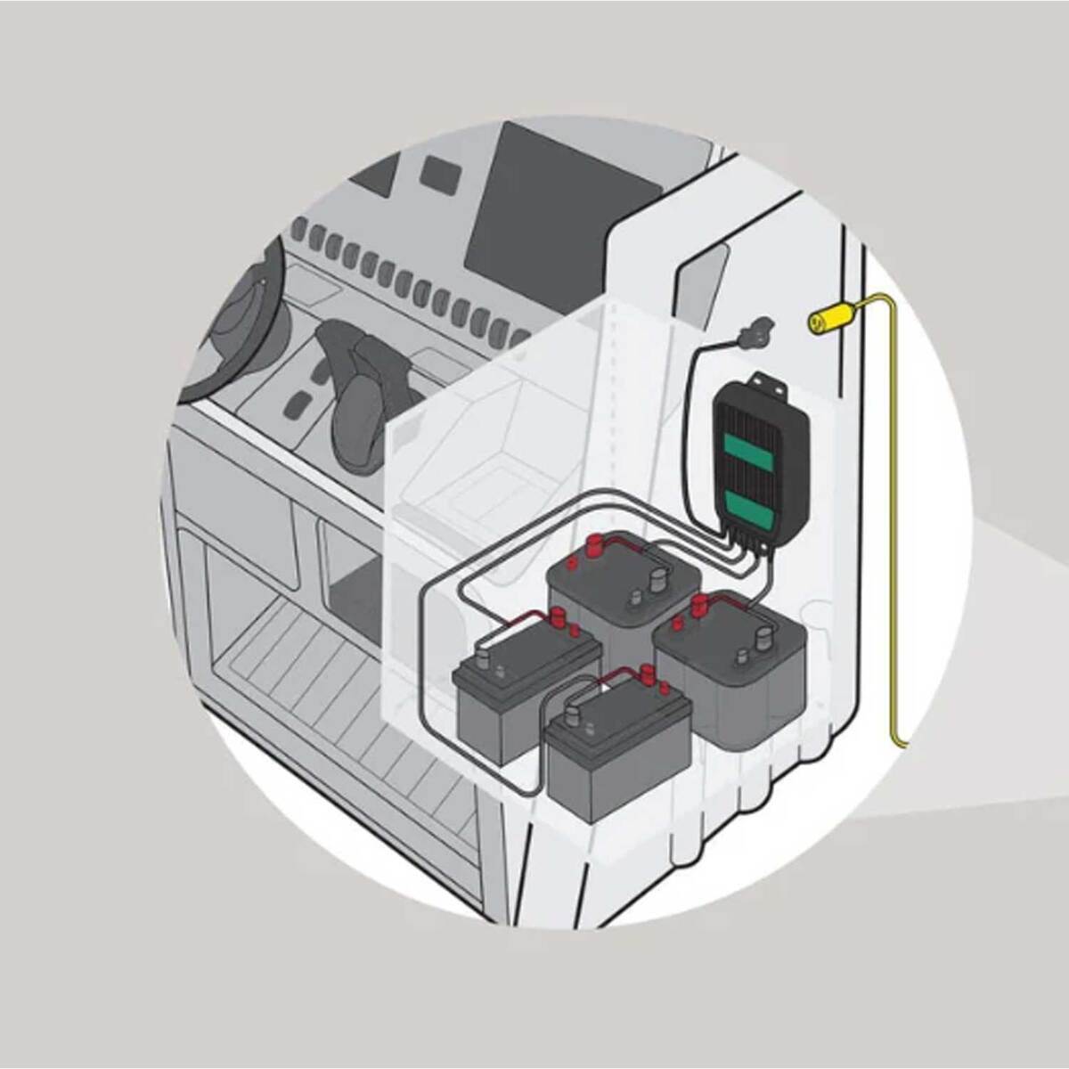 Battery Tender WaveCharge Pro 4-Bank 12V, 40 AMP Battery Charger 6 Battery Tender WaveCharge Pro 4-Bank 12V, 40 AMP Battery Charger