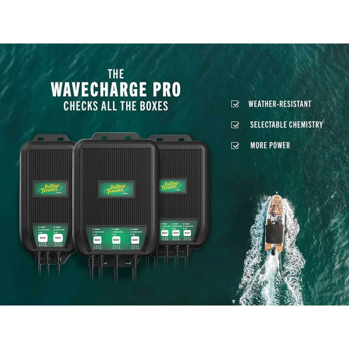 Battery Tender WaveCharge Pro 4-Bank 12V, 40 AMP Battery Charger 7 Battery Tender WaveCharge Pro 4-Bank 12V, 40 AMP Battery Charger